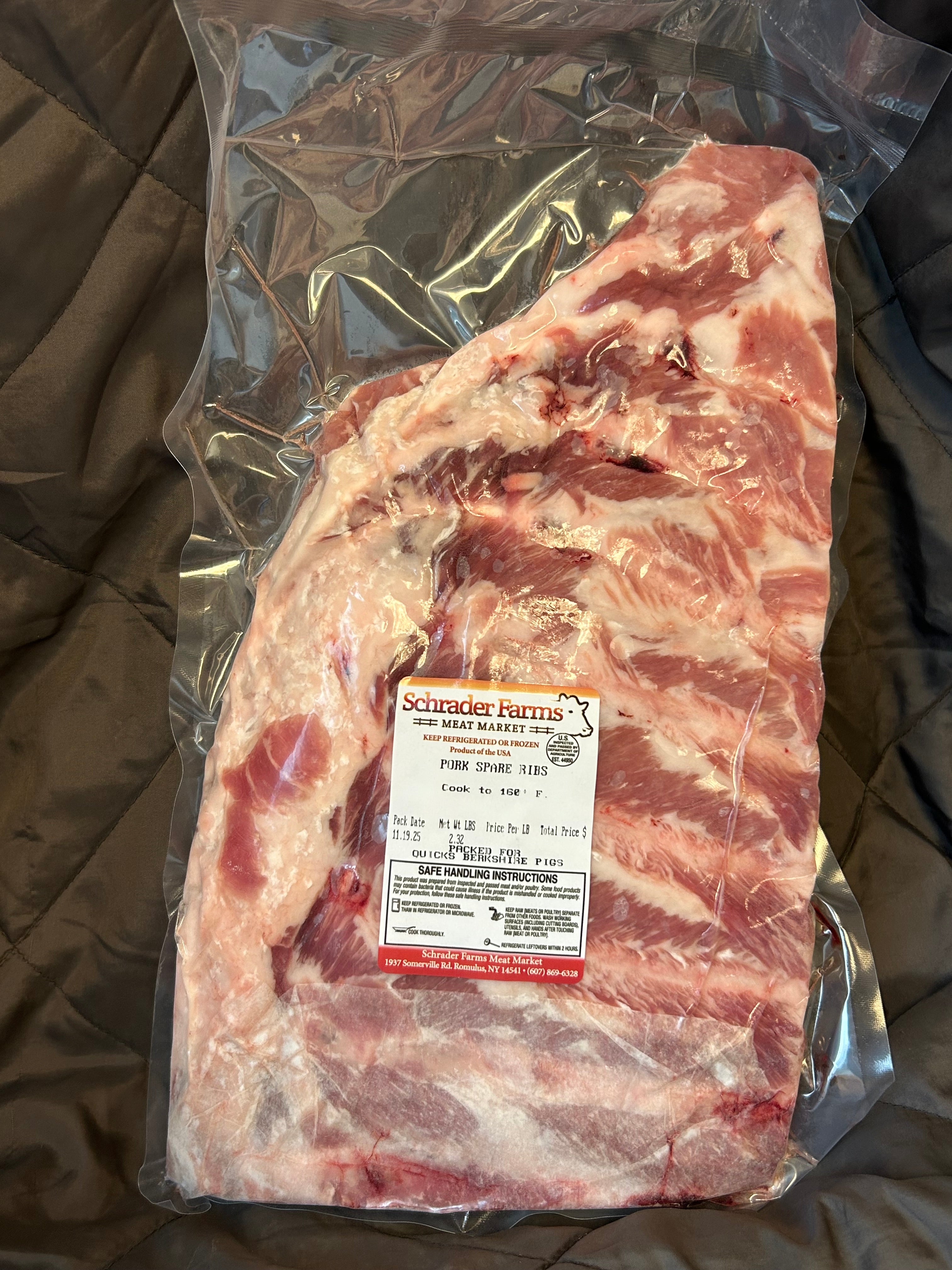 Heritage Pork Spareribs